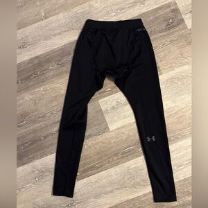 Under Armour Coldgear Active Base 4.0 Layer Pants Men's SM - Black w/ Grey Logo